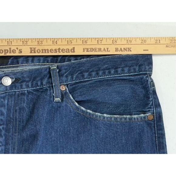 Ralph Lauren Polo Jeans Mens Size 42x32 (41x31.5) Hayden Dark Wash Grinding READ - Picture 8 of 15